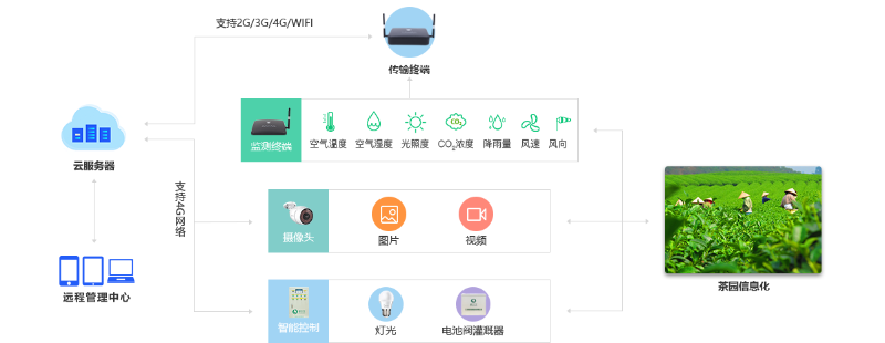 茶園智能監(jiān)控解決方案架構(gòu)